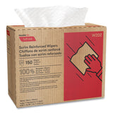 Cascades PRO Tuff-Job Scrim Reinforced Wipers, 4-Ply, 9.75 x 16.75, White, 150/Box, 6 Box/Carton (CSDW202) 6 Boxes