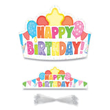 Carson-Dellosa Education Student Crown, Birthday, 14.5 x 5.13, Assorted Colors, 30/Pack (CDP101100) Pack of 30