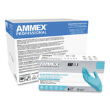 AMMEX® Professional Nitrile Exam Gloves, Powder-Free, Medium, 3 mil Thick, 9.5" Long, Light Blue, 100/Box, 10 Boxes/Carton (AXCAPFN44100CT) Case of 1000