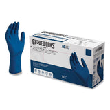 GloveWorks® by AMMEX® Blue Latex Exam Gloves, Powder-Free, Large, 50 Gloves/Box, 10 Boxes/Carton (AXCGPLHD86100) Case of 500