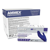 AMMEX® Professional Nitrile Exam Gloves, Powder-Free, Small, 3 mil Thick, 9.5" Long, Indigo, 100/Box, 10 Boxes/Carton (AXCAINPF42100) Case of 1000