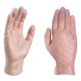 AMMEX® Professional Vinyl Exam Gloves, Powder-Free, Small, 3 mil Thick, 9.5" Long, Clear, 100/Box, 10 Boxes/Carton (AXCVPF62100T) Case of 1000