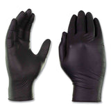 X3® by AMMEX® Industrial Nitrile Gloves, Powder-Free, Small, 3 mil Thick, 9.5" Long, Black, 100/Box, 10 Boxes/Carton (AXCBX342100CT) Case of 1000