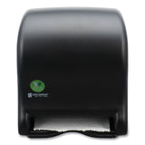 San Jamar Ecological Green Towel Dispenser, 9.1 x 14.4 x 11.8, Black (SJMT8000REBK) Each
