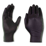 AMMEX® Professional Nitrile Exam Gloves, Powder-Free, Small, 3 mil Thick, 9.5" Long, Black, 100/Box, 10 Boxes/Carton (AXCABNPF42100) Case of 1000
