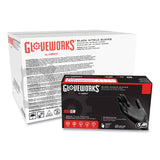 GloveWorks® by AMMEX® Industrial Nitrile Gloves, Powder-Free, Large, 5 mil Thick, 9.5" Long, Black, 100/Box, 10 Boxes/Carton (AXCGPNB46100) Case of 1000