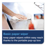 Tork Basic Paper Wiper, 1-Ply, 9 x 10.5, White, 250/Box, 24 Boxes/Carton (TRK192126) Case of 24