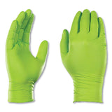 GloveWorks® by AMMEX® Heavy-Duty Industrial Nitrile Gloves, Powder-Free, 8 mil, Large, Green, 100 Gloves/Box, 10 Boxes/Carton (AXCGWGN46100) Case of 1000