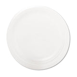 Dart® Quiet Classic Laminated Foam Dinnerware Plate, 9" dia, White, 125/Pack (DCC9PWQRPK) Pack of 125
