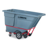 Rubbermaid® Commercial BRUTE DURATILT Frame Tilt Truck, Standard Duty, 1 cu yd, 1,200 lb Capacity, Rotomolded Resin/Leakproof Polyethylene, Gray (RCP2192462) Each