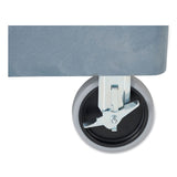 Rubbermaid® Commercial BRUTE Heavy-Duty Ergo Handle Utility Cart, Plastic, 2 Shelves, 750 lb Capacity, 26" x 55" x 33.25", Gray (RCP2192463) Each