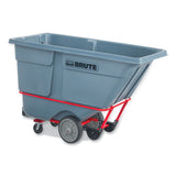 Rubbermaid® Commercial BRUTE DURATILT Frame Tilt Truck, Heavy Duty, 1 cu yd, 2,100 lb Capacity, Rotomolded Resin/Leakproof Polyethylene, Gray (RCP2192467) Each