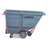 Rubbermaid® Commercial BRUTE DURATILT Frame Tilt Truck, Heavy Duty, 1 cu yd, 2,100 lb Capacity, Rotomolded Resin/Leakproof Polyethylene, Gray (RCP2192467) Each