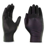 GloveWorks® by AMMEX® Industrial Nitrile Gloves, Powder-Free, Small, 5 mil (Palm), 6 mil (Fingers), 9.5" Long, Black, 100/Box, 10 Boxes/Carton (AXCGPNB42100CT) Case of 1000