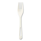 World Centric® Cutlery Dispenser Refills, Fork, Plastic, White, 100/Bag, 10 Bags/Carton (WORFOPS6DP) Case of 10