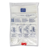 World Centric® Cutlery Dispenser Refills, Spoon, Plastic, White, 100/Bag, 10 Bags/Carton (WORSPPS6DP) Case of 10