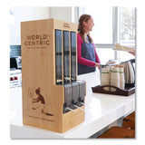 World Centric® Cutlery Dispenser, Holds Forks/Knives/Spoons, 10.2 x 8.5 x 21.1, Natural (WORDPBAFKS) Each
