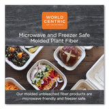 World Centric Fiber Bowls, 8 oz, 4.5" dia x 1.8"h, Natural, Paper, 1,000/Carton (WORBBSC8NLFP) Case of 1000