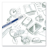 Staedtler Woodcase Pencil, HB #2, Black Lead, Blue/White Barrel, 12/Pack (STD13218HBC12) Pack of 12
