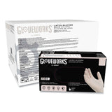 GloveWorks® by AMMEX® Latex Disposable Gloves, Powder-Free, Small, 4 mil Thick, 9.5" Long, Ivory, 100/Box, 10 Boxes/Carton (AXCTLF42100) Case of 1000