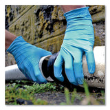 GloveWorks® by AMMEX® Industrial Nitrile Gloves, Powder-Free, Small, 5 mil (Palm), 6 mil (Fingers), 9.5" Long, Blue, 100/Box, 10 Boxes/Carton (AXCINPF42100) Case of 1000