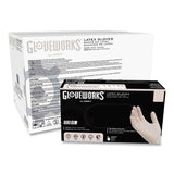 GloveWorks® by AMMEX® Latex Disposable Gloves, Powder-Free, Large, 4 mil Thick, 9.5" Long, Ivory, 100/Box, 10 Boxes/Carton (AXCTLF46100) Case of 1000