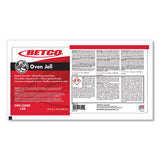 Betco Oven Jell Cleaner, Lemon Scent, 32 oz Bottle, 12/Carton (BET1391200CT) Case of 12