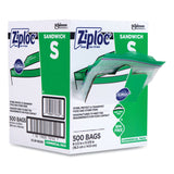 Ziploc® Resealable Sandwich Bags, 6.5" x 6", Clear, 500/Box (SJN373953) Case of 500