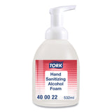 Tork Alcohol Foam Hand Sanitizer, 18 oz Pump Bottle, Unscented, 6/Carton (TRK400022) Case of 6