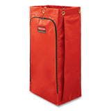 Rubbermaid® Commercial Vinyl Cleaning Cart Bag for Rubbermaid Commercial High-Capacity Cleaning Carts, 34 gal, 10.5" x 16.8" x 33", Red (RCP1966882) Case of 4