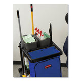 Rubbermaid® Commercial Vinyl Cleaning Cart Bag for Rubbermaid Commercial High-Capacity Cleaning Carts, 34 gal, 10.5" x 17.5" x 33", Blue (RCP1966883) Case of 4