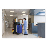 Rubbermaid® Commercial Vinyl Cleaning Cart Bag for Rubbermaid Commercial High-Capacity Cleaning Carts, 34 gal, 10.5" x 17.5" x 33", Blue (RCP1966883) Case of 4