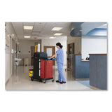 Rubbermaid® Commercial Vinyl Cleaning Cart Bag for Rubbermaid Commercial High-Capacity Cleaning Carts, 34 gal, 10.5" x 16.8" x 33", Red (RCP1966882) Case of 4