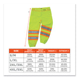 ergodyne® GloWear 8911 Class E Two-Tone Pants, Small/Medium, Lime (EGO22963) Each