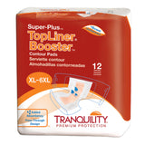 Tranquility® Top Liner® Contour Booster Pad 14 X 32 Inch Heavy Absorbency Super Absorbent Core One Size Fits Most (722310_BG) 12/BG