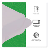 Eco-Products® Vanguard Renewable and Compostable Sugarcane Clamshells, 3 Compartments, 8 x 8 x 3, White, 200/Carton (ECOEPHC83NFA) Case of 200