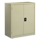 Alera® Economy Assembled Storage Cabinets, 3 Shelves, 36" x 18" x 42", Putty (ALEHCM4218PY) Each