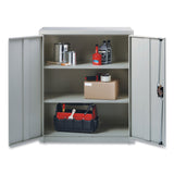 Alera® Economy Assembled Storage Cabinets, 3 Shelves, 36" x 18" x 42", Light Gray (ALEHCM4218LG) Each