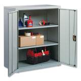 Alera® Economy Assembled Storage Cabinets, 3 Shelves, 36" x 18" x 42", Light Gray (ALEHCM4218LG) Each