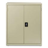 Alera® Economy Assembled Storage Cabinets, 3 Shelves, 36" x 18" x 42", Putty (ALEHCM4218PY) Each