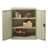 Alera® Economy Assembled Storage Cabinets, 3 Shelves, 36" x 18" x 42", Putty (ALEHCM4218PY) Each