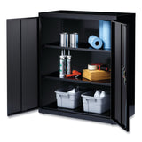 Alera® Economy Assembled Storage Cabinets, 3 Shelves, 36" x 18" x 42", Black (ALEHCM4218BK) Each