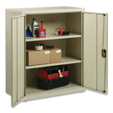 Alera® Economy Assembled Storage Cabinets, 3 Shelves, 36" x 18" x 42", Putty (ALEHCM4218PY) Each