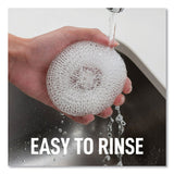 Scotch Brite Greener Clean Recycled Scrubbing Circle, 3.5" Diameter, 0.7" Thick, White, 3/Pack (MMM215GC) Pack of 3
