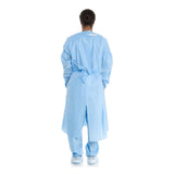 Halyard Tri-Layer Protective Procedure Gown X-Large Blue NonSterile AAMI Level 2 Disposable (683687_CS) 100/CS