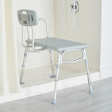 McKesson Knocked Down Bath Transfer Bench Removable Arm Rail 17-1/2 to 22-1/2 Inch Seat Height 400 lbs. Weight Capacity (1088139_CS) 1/CS