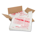AmerCareRoyal Thank You Bags, 11.5" x 20" x 20", Red/White, 775/Carton (RPPRPTYB6V) Case of 775
