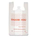AmerCareRoyal Thank You Bags, 13" x 23" x 23", Red/White, 1,000/Carton (RPPRPTYB6FS) Case of 1000
