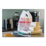 AmerCareRoyal Thank You Bags, 13" x 23" x 23", Red/White, 1,000/Carton (RPPRPTYB6FS) Case of 1000