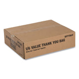 AmerCareRoyal Thank You Bags, 11.5" x 20" x 20", Red/White, 775/Carton (RPPRPTYB6V) Case of 775